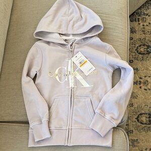 Calvin Klein Kids' Light Purple Zip-Up Hoodie